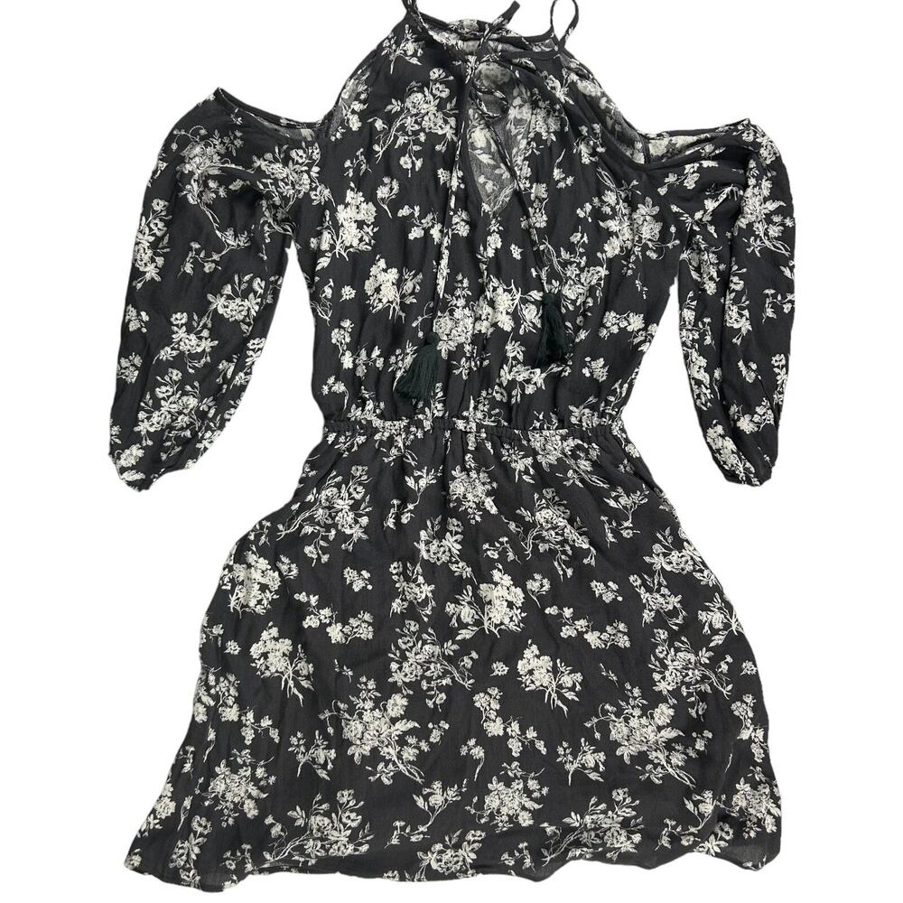 NWT American Eagle Outfitters Sun dress Womans Sz S Gary Floral Keyhole Tassel - Picture 4 of 11